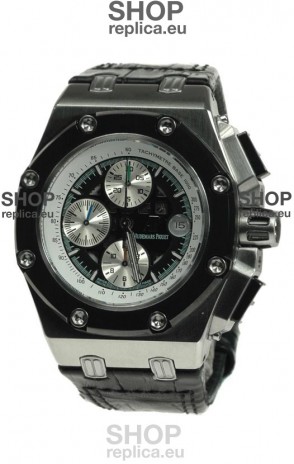Audemars Piguet Royal Oak Offshore Rubens Barrichello Limited Edition Swiss Watch in Black Dial