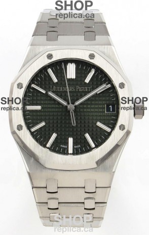 Royal Oak 15510 Green Dial FREE SPRUNG MVMNT Super Clone Watch 