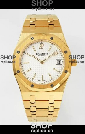 Royal Oak Jumbo 15202BA Yellow Gold Casing 39MM Super Clone Watch 