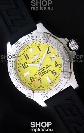Breitling Seawolf Swiss Watch Yellow Dial - Ultimate Mirror Replica Watch 