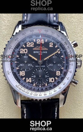 Breitling Navitimer B02 Stainless Grey Dial Swiss Replica Watch 