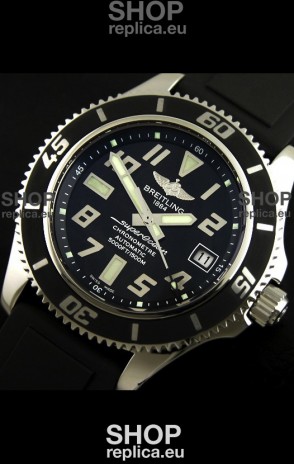 Breitling Superocean Swiss Replica Watch in Black Dial - Ultimate Mirror Replica
