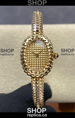 Baignoire De Cartier Yellow Gold Super Clone Quartz Replica Watch