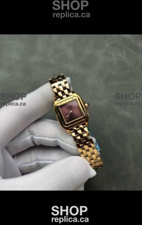 PANTHERE de Cartier 22MM Red Dial Super Clone Watch 