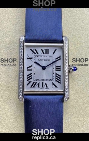 Cartier Tank Louis 25MM Swiss Quartz Movement Blue Strap 