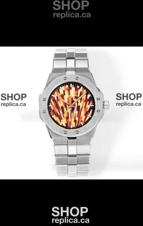 Chopard Alpine Eagle Stainless Steel Fiery Dial Super Clone Replica Watch