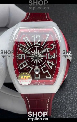 Franck Muller Vanguard Yachting White Ceramic Super Clone Watch 