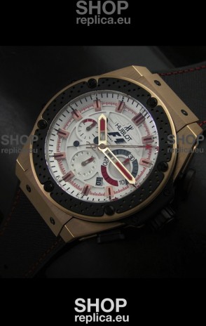 Hublot Big Bang King Power F1 Swiss Watch in Gold Case
