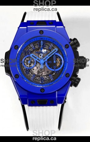 Hublot Big Bang Unico Chronograph Blue Ceramic Super Clone Watch 