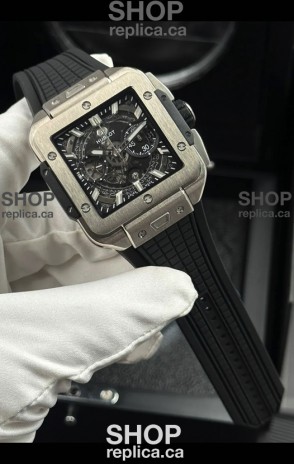 Hublot Square Bang Unico Titanium Case Ceramic Bezel Super Clone Watch 