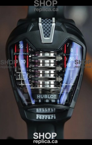 Hublot MP-05 La Ferrari Black DLC Titanium Casing Hyper Clone Watch 