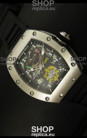 Richard Mille RM002 Power Reserve Tourbillon Swiss Replica Watch in Steel Case