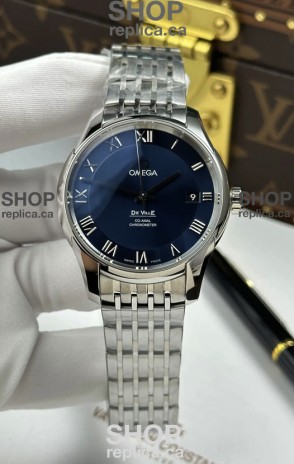 Omega De Ville Co-Axial Chronometer 41MM Blue Dial Super Clone Watch 