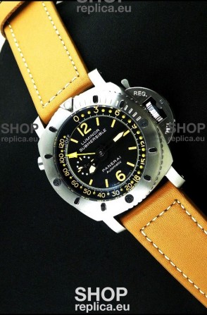 Panerai Luminor Submersible Swiss Automatic Watch in Black Dial