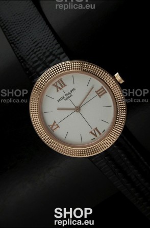 Patek Philippe Geneve Swiss Quartz in Rose Gold