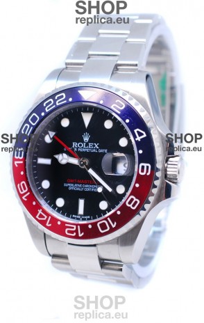 Rolex GMT Masters II 2011 Edition Replica Blue and Red Ceramic Bezel Watch