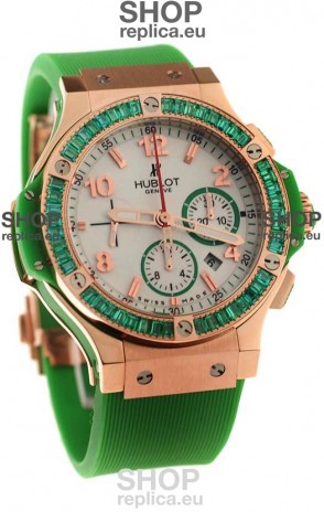 Hublot Gold Big Bang Tutti Frutti Apple Swiss Replica Watch