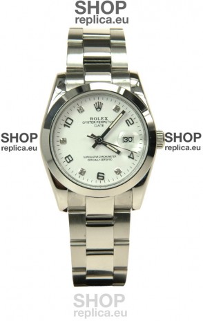 Rolex DateJust Mid-Sized Swiss Replica Silver Watch