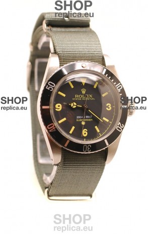 Rolex Submariner Swiss Watch Nylon Strap Watch