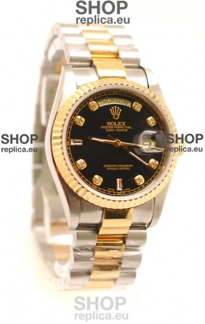 Rolex Day Date Two Tone Swiss Replica Watch