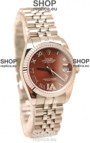 Rolex Oyster Perpetual Datejust Diamonds VI Japanese Replica Watch -36MM