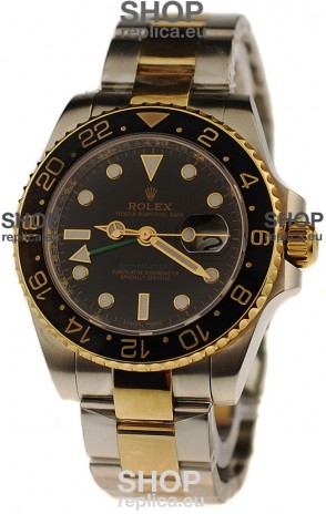 Rolex GMT Masters II Swiss Replica Two Tone Watch 
