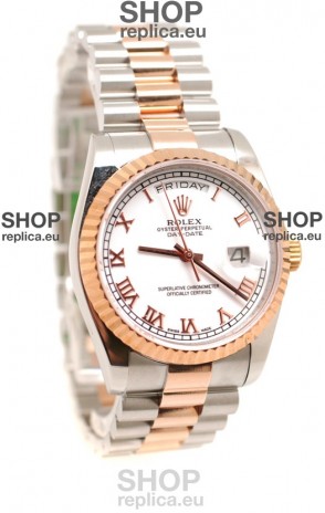Rolex Day Date Two Tone Swiss Replica Watch