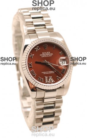 Rolex Oyster Perpetual Datejust Diamonds VI Japanese Replica Watch -36MM