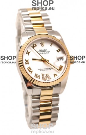 Rolex Oyster Perpetual Datejust Diamonds VI Japanese Replica Watch -36MM