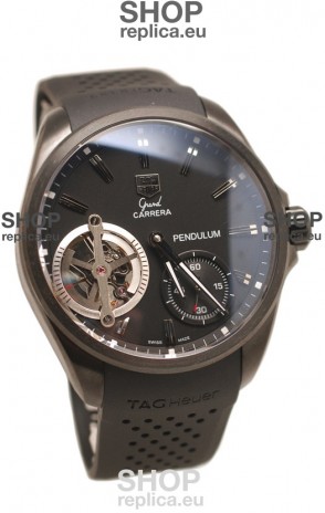 Tag Heuer Grand Carrera Pendulum Swiss Automatic Watch in Black