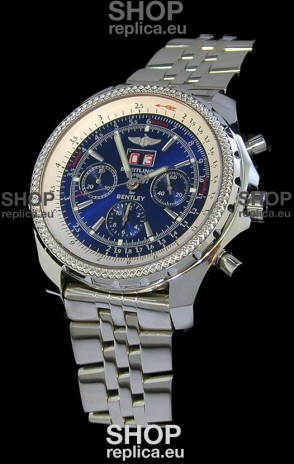 Breitling Bentley 6.75 in Swiss Replica Watch in Blue Dial