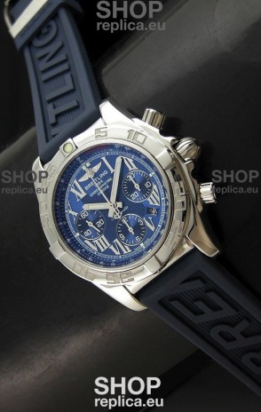 Breitling Chronomat Swiss Replica Watch in Rubber Strap