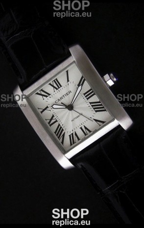 Cartier Tank 100 Japanese Replica Watch in White Dial