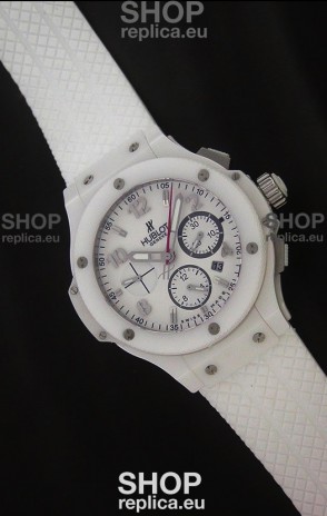 Hublot Big Bang Limited Edition Swiss Replica Watch in White 