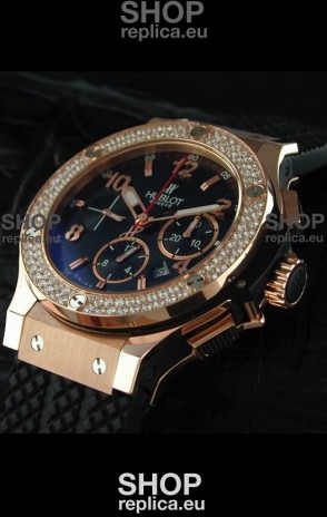 Hublot Big Bang Swiss Replica Watch with Diamonds Bezel