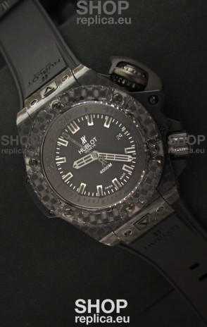 Hublot Diver 4000m Swiss Replica Watch Full Carbon Black Dial