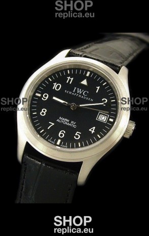 IWC Pilot MARK-XV Swiss Replica Watch in Black