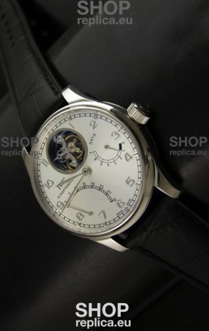 IWC Portugese Mystere Tourbillon Swiss Replica Watch in White 