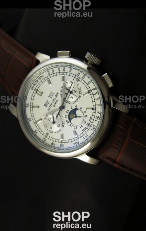 Patek Philippe Complications Japanese Replica Watch in White Dial