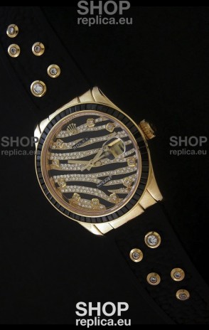 Rolex DateJust Gold Diamond Japanese Replica Watch