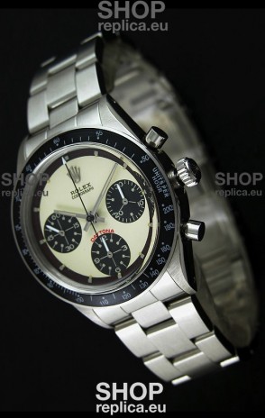 Rolex Cosmograph Daytona Swiss Replica Chronograph Watch in White Dial - 1:1 Mirror Replica