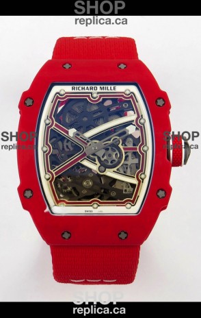Richard Mille RM67-02 Red NTPT 37 Grams CRMA7 Clone Movement 