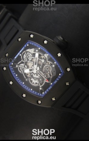 Richard Mille RM055 Bubba Watson Swiss Replica Watch in Blue Indexes