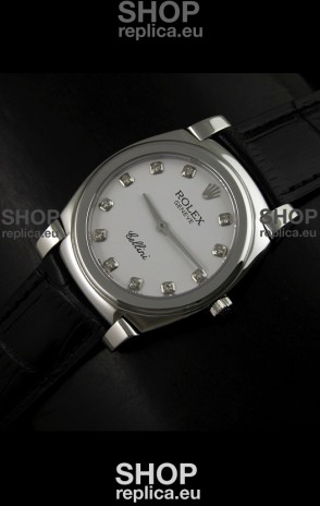 Rolex Cellini Japanese Replica Watch with Diamond Hour Markers