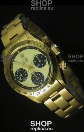 Rolex Daytona 6263 Cosmograph Gilt Gold Dial in Gold Case