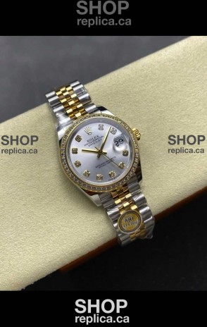 Rolex Super Clone Datejust 31MM Steel Dial Yellow Gold Super Clone Watch 