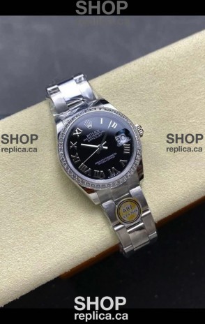 Rolex Super Clone Datejust 31MM Black Roman Dial Super Clone Watch