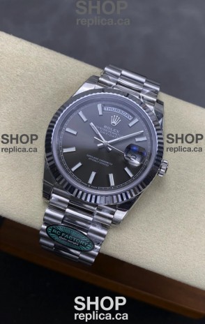 Rolex Day Date 228236 Stainless Steel Grey Dial Super Clone Watch 