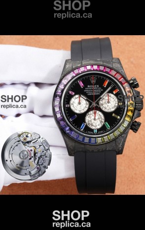 Rolex Daytona DiW Carbon Edition Watch - Forged Cabon Super Clone Watch 