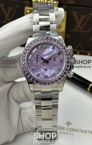 Rolex Daytona Super Purple Pearl Pearl 4131 Movement Super Clone Watch 